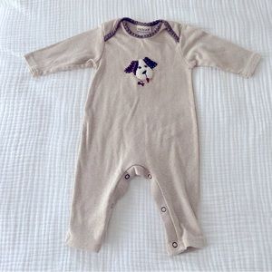 Cachcach Brown Puppy Dog bodysuit 6-9 Months